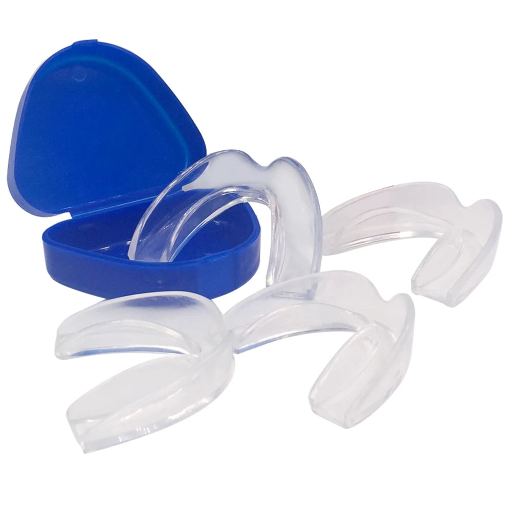 Mouth Guards with Storage Case Anti-Grinding Mouth Protector 4Pcs