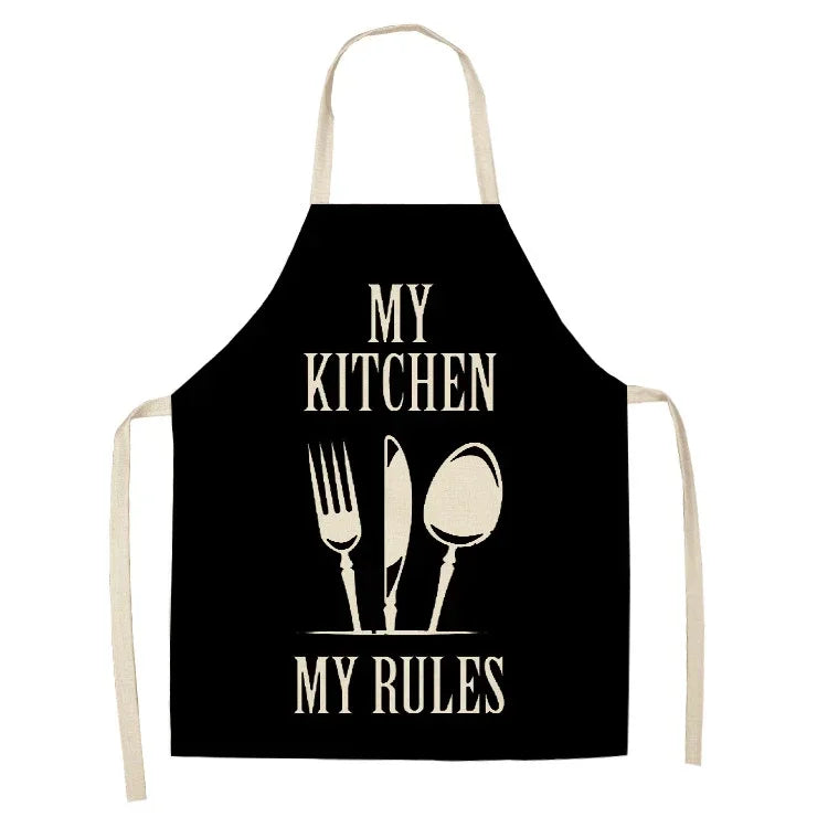 Kitchen Aprons for Women Cotton Linen Bibs