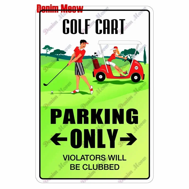 Vintage Golf Life Metal Wall Art Playing Golf Pin Up Girl Tin Sign Retro The Golf Father Decoration Club Home Decor 8x12 inch