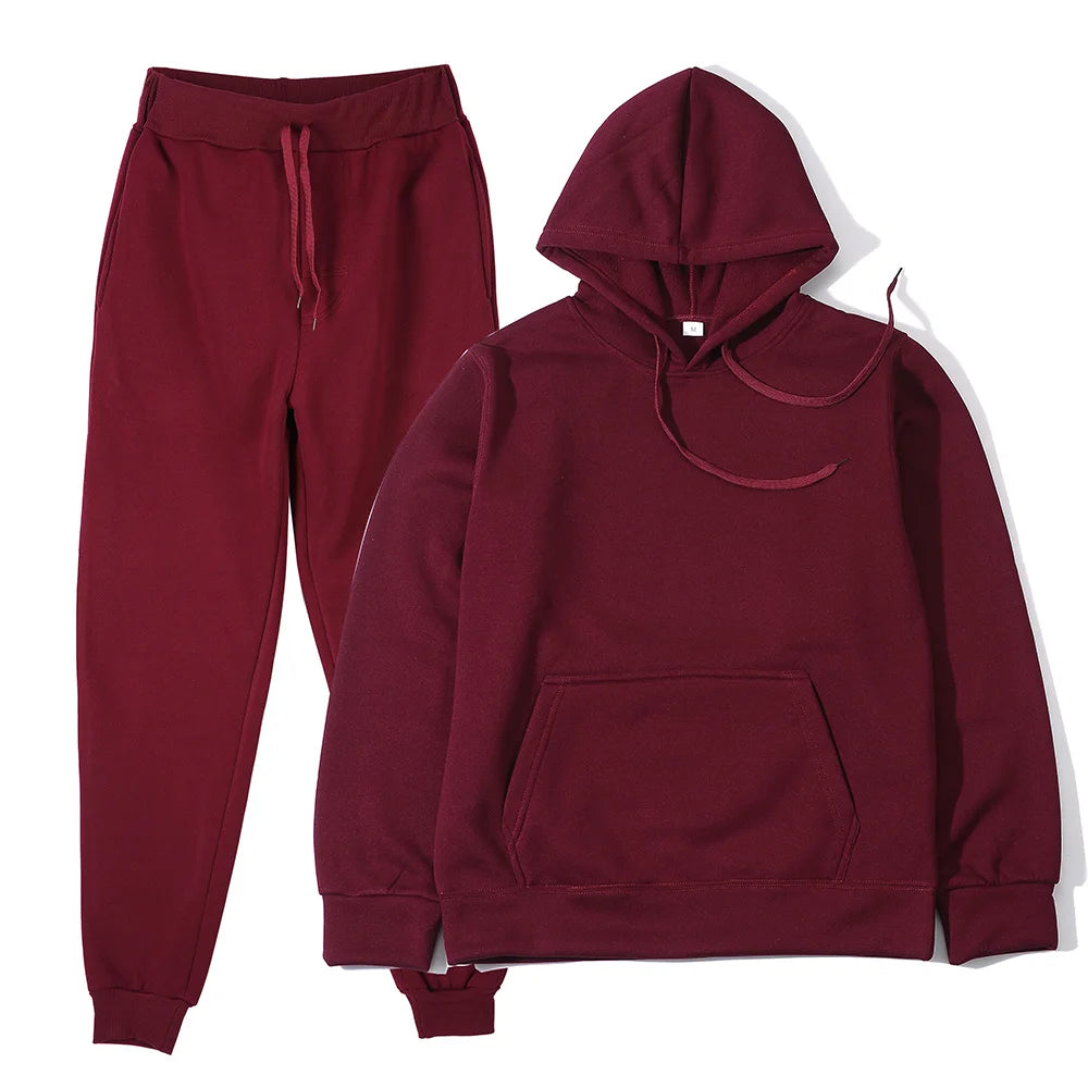 Men's sports suit fashion sports suit hooded pants two-piece set running casual sports shirt sports pants men's clothing