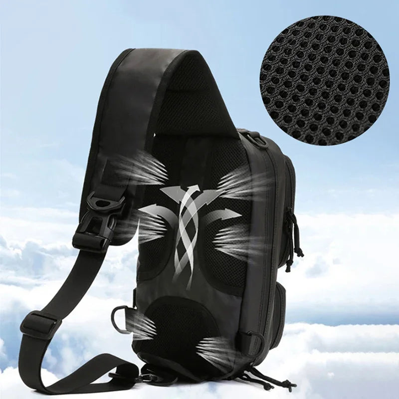 Crossbody Fishing Lure Shoulder Chest Waist Bag - Pack