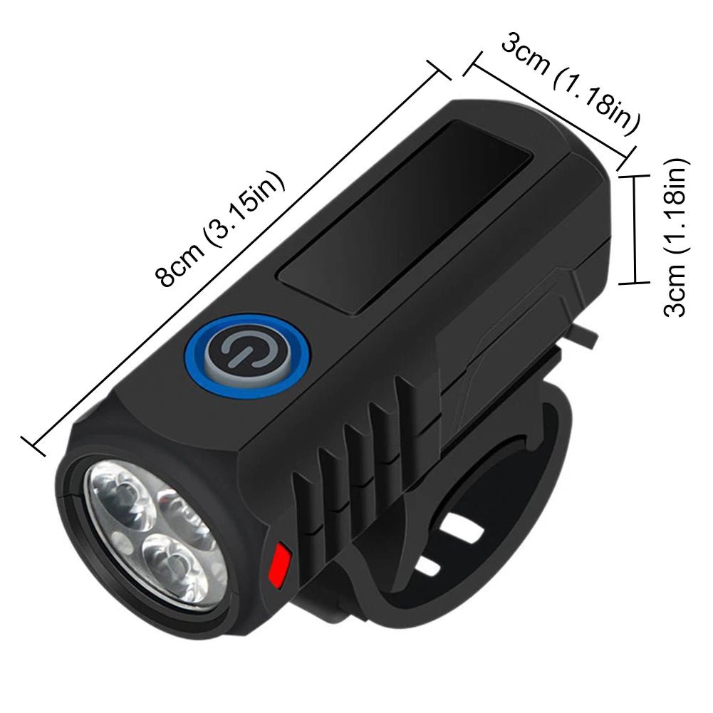 LED Cycling Front Light USB Charging  Lamp