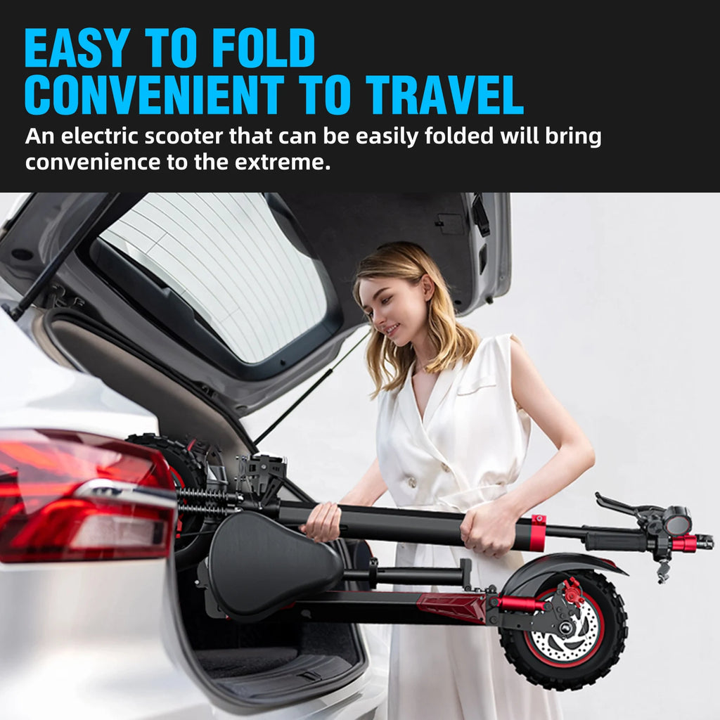 Off-road Electric Scooter with Seat -  Foldable