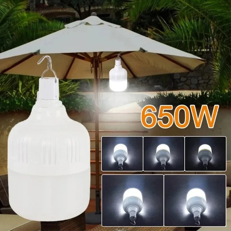 Portable Lantern Bulb Camping Light USB Rechargeable LED Bulb