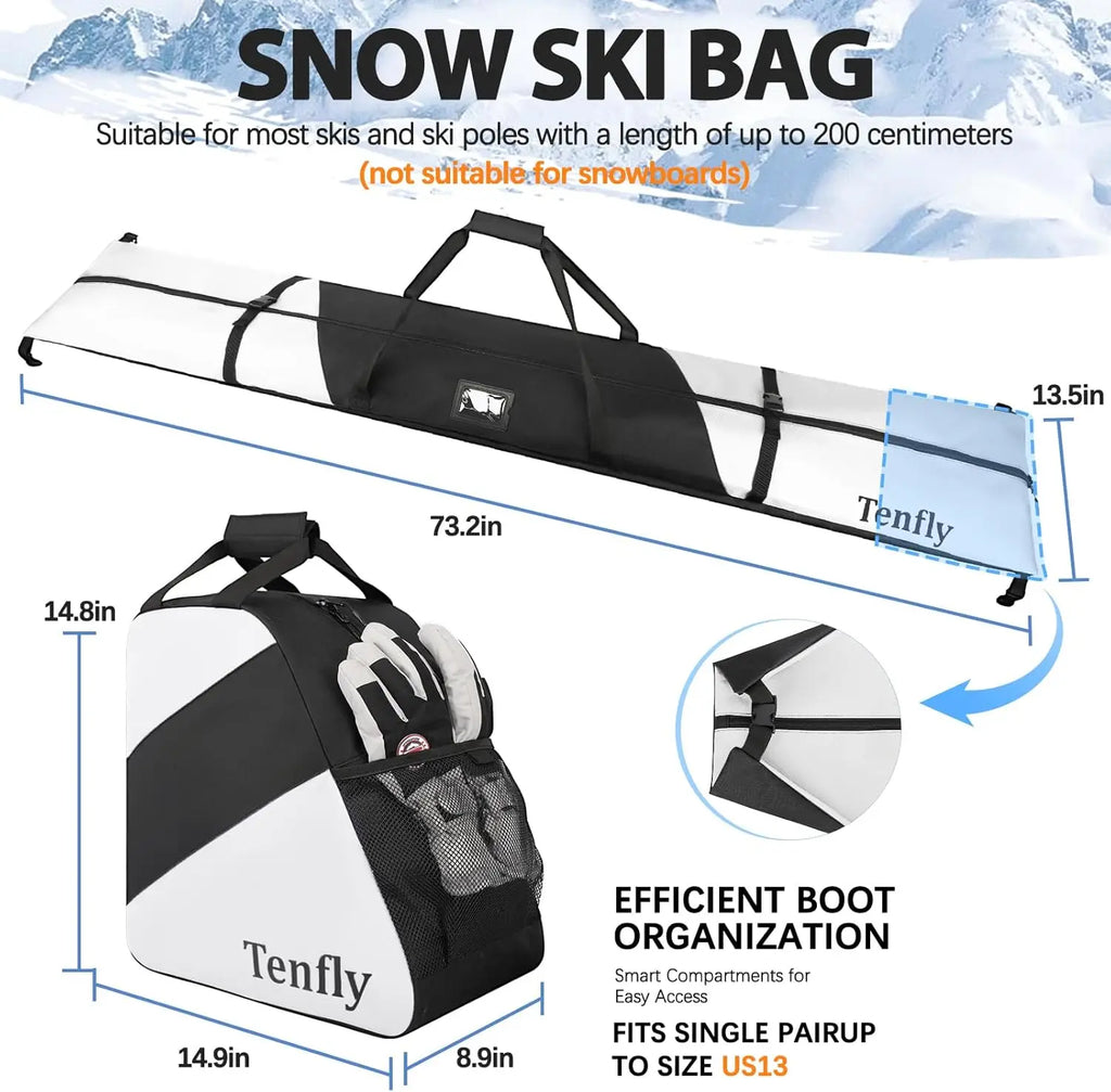 Snow Ski and Boot Bag Combo