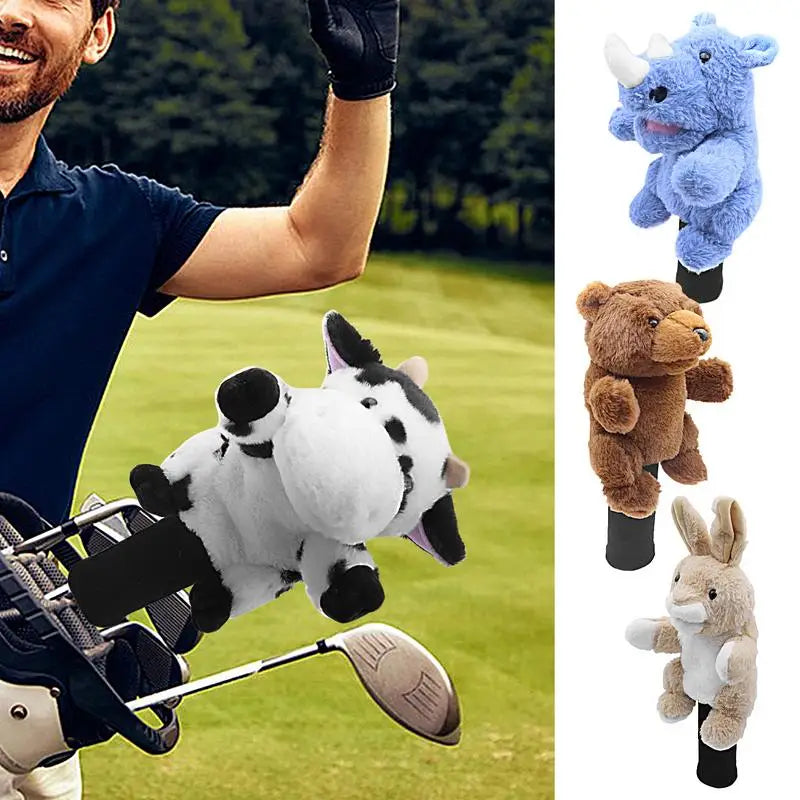 Golf Head Covers Cartoon Stuffed Animal