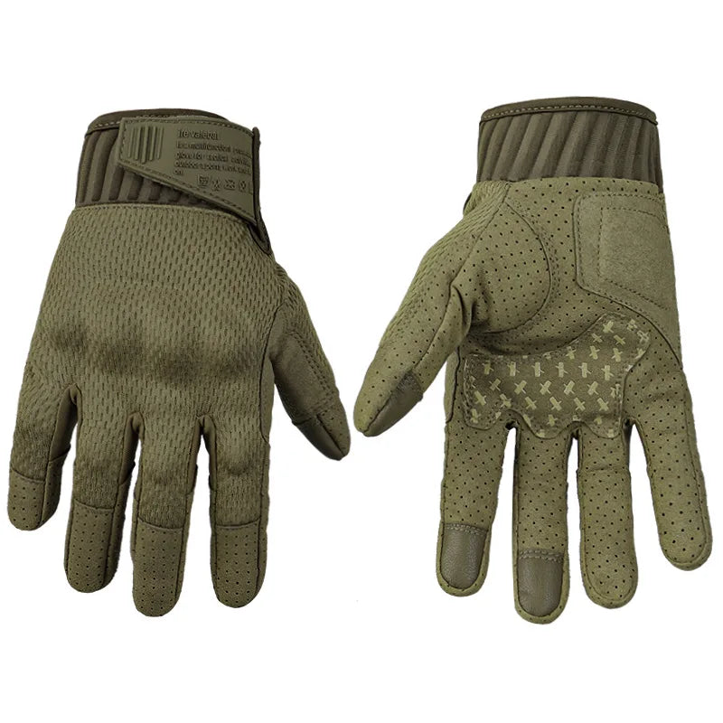 Camouflage, full finger gloves, anti slip and wear-resistant