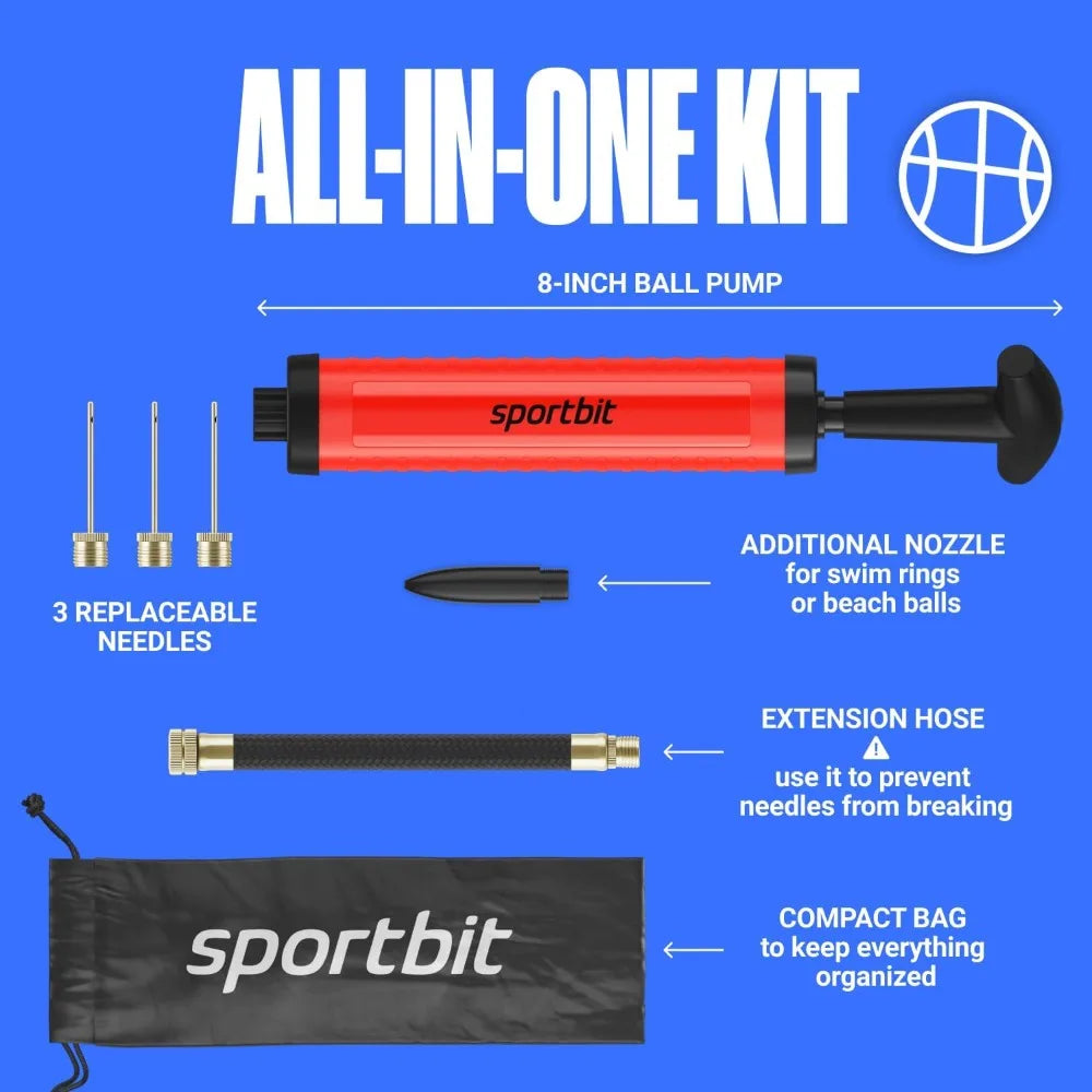 Air Pump for Sport Balls - Football - Soccer -  Basketball - Volleyball