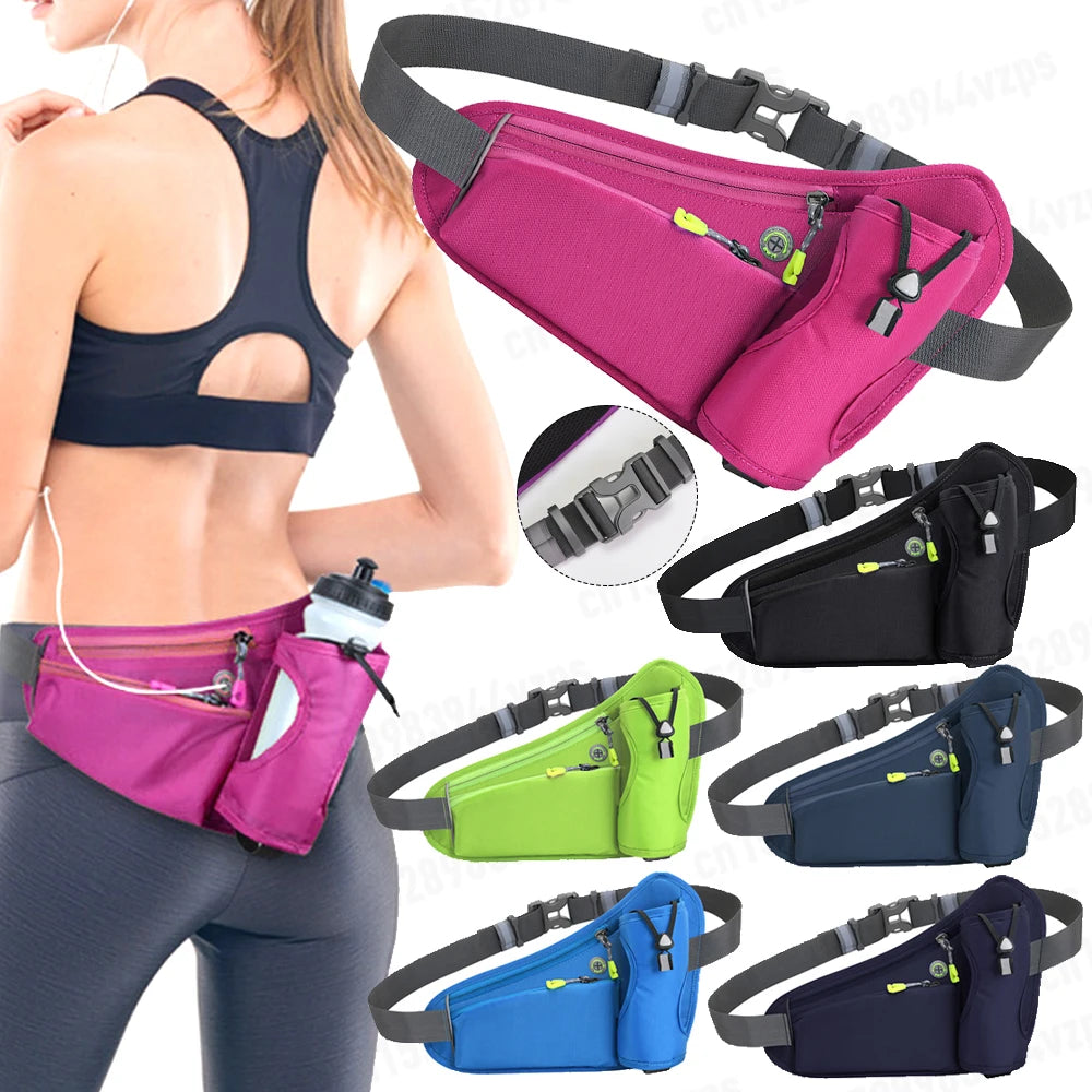 Hydration Belt Pack Reflective Running - Cycling Waist Bag
