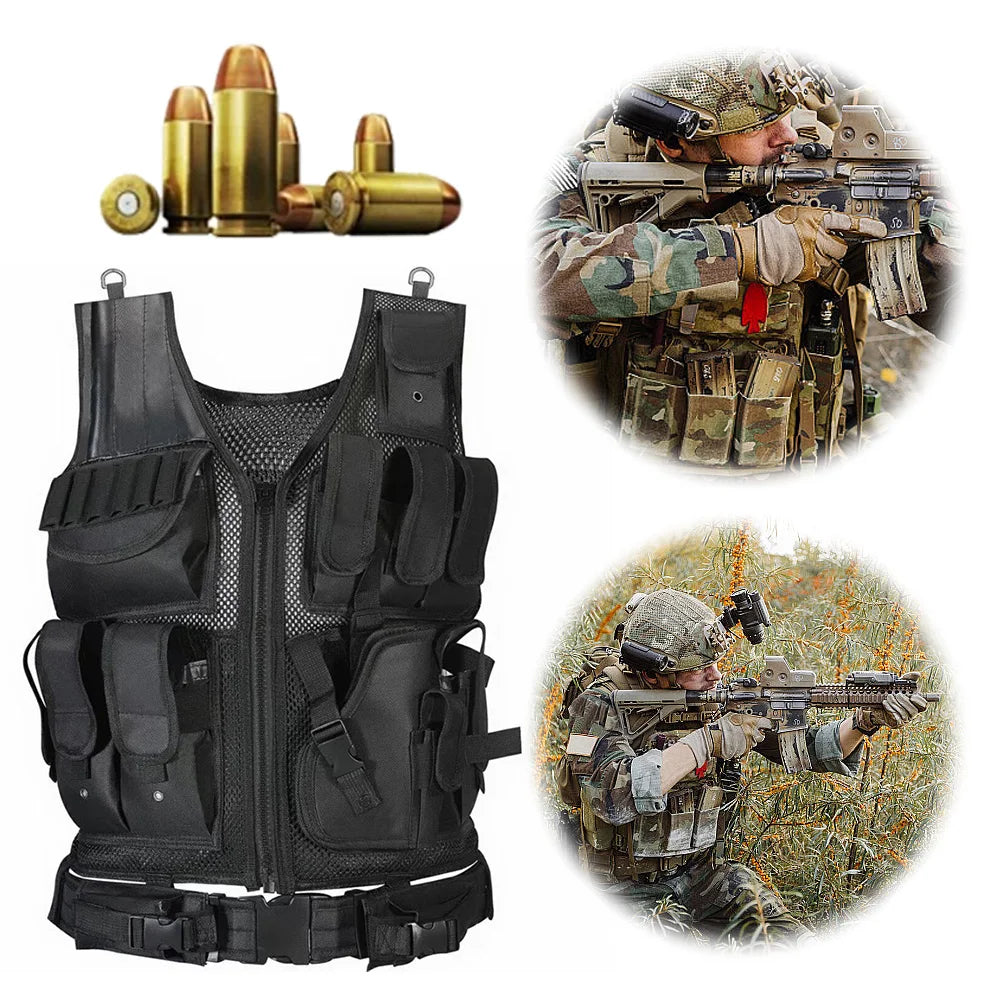 Nylon Combat Body Vests Adjustable Jacket