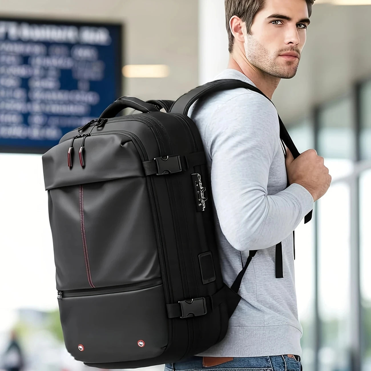Travel Laptop Backpack Vacuum Compression