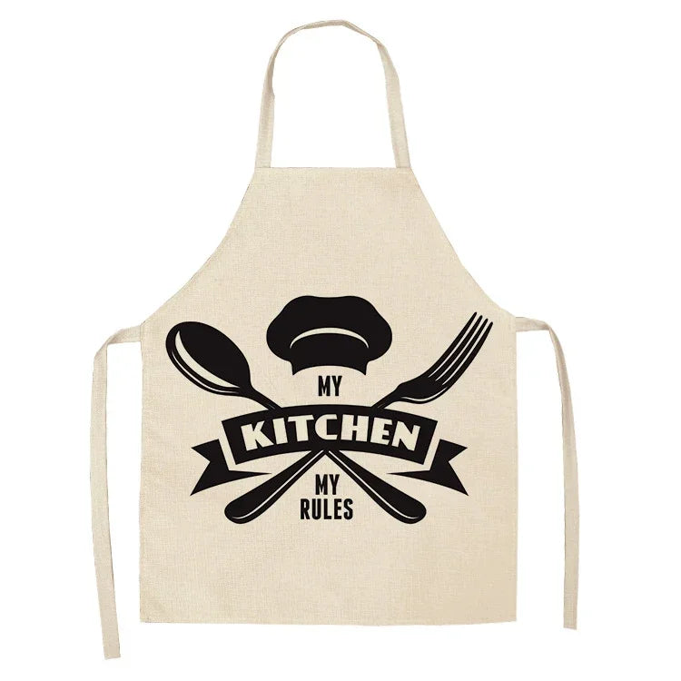 Kitchen Aprons for Women Cotton Linen Bibs