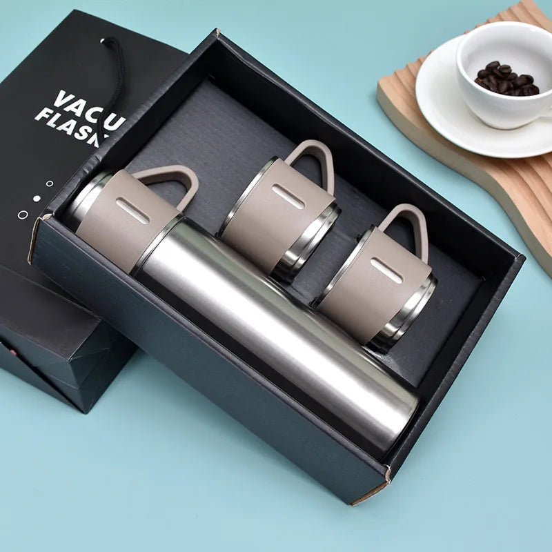 500ML Stainless Steel Thermos Vacuum Flask Gift Set