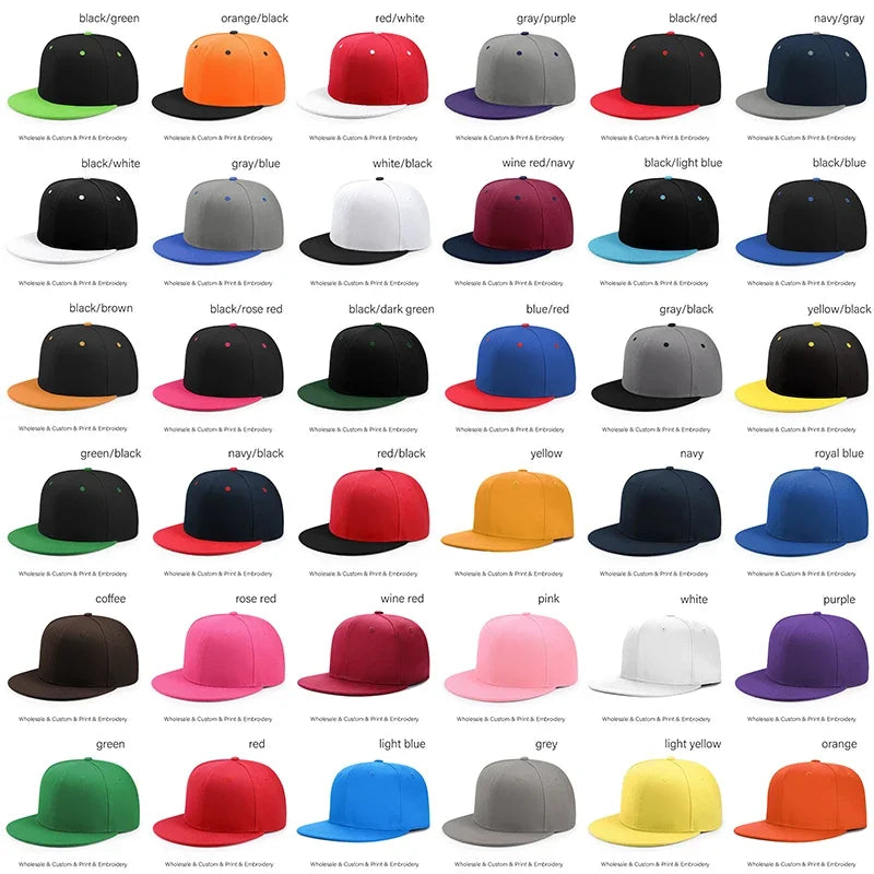 Custom Logo Hats High-quality Snapback Embroidery Design