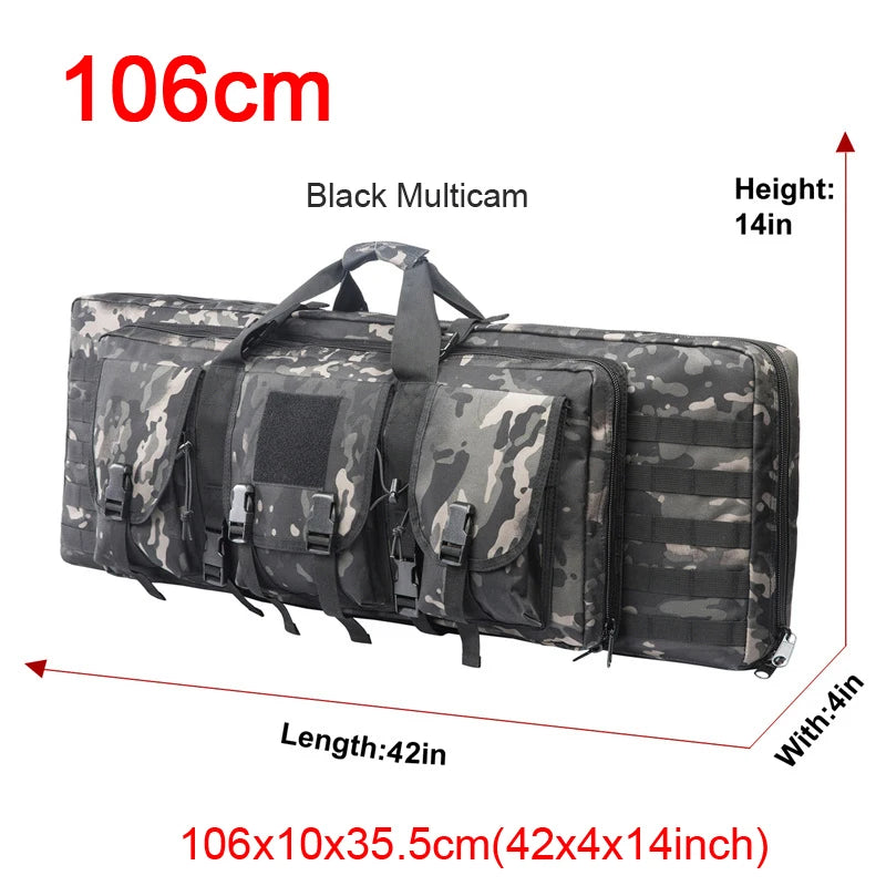ARMY 32 38 42 48 inch Tactical Double Rifle Case