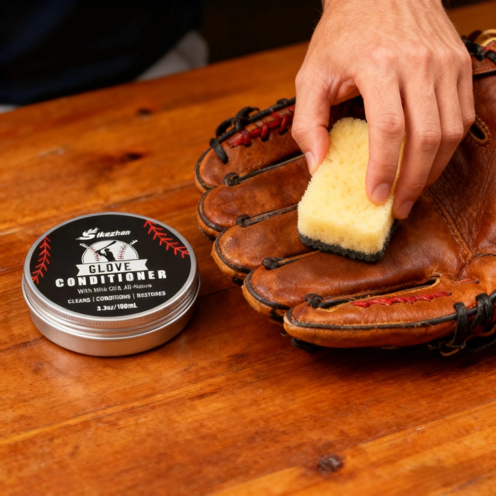 Professional Leather Conditioner for Baseball - Softball Gloves and All Leather Sports Equipment