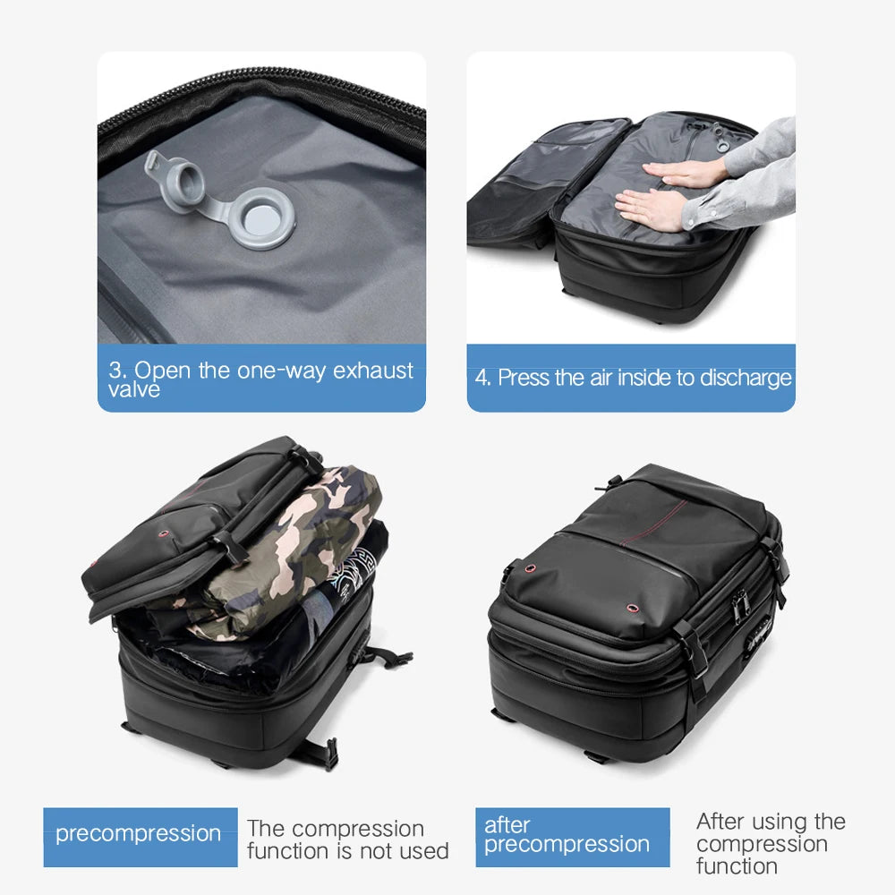 Travel Laptop Backpack Vacuum Compression