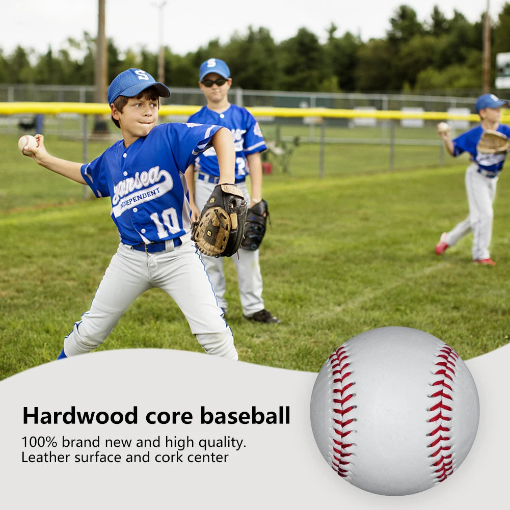 BaseBall Elastic 9inch 7.2cm Exercise Base Balls Soft Rubber Core Relieve Stress Equipment for Sport Team Game