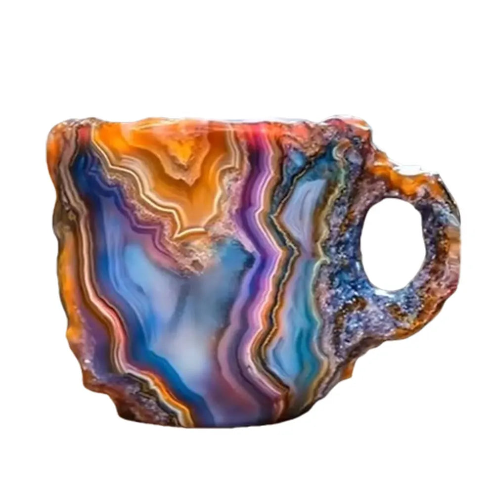 Mineral Colored Crystal Mug - Coffee Cup