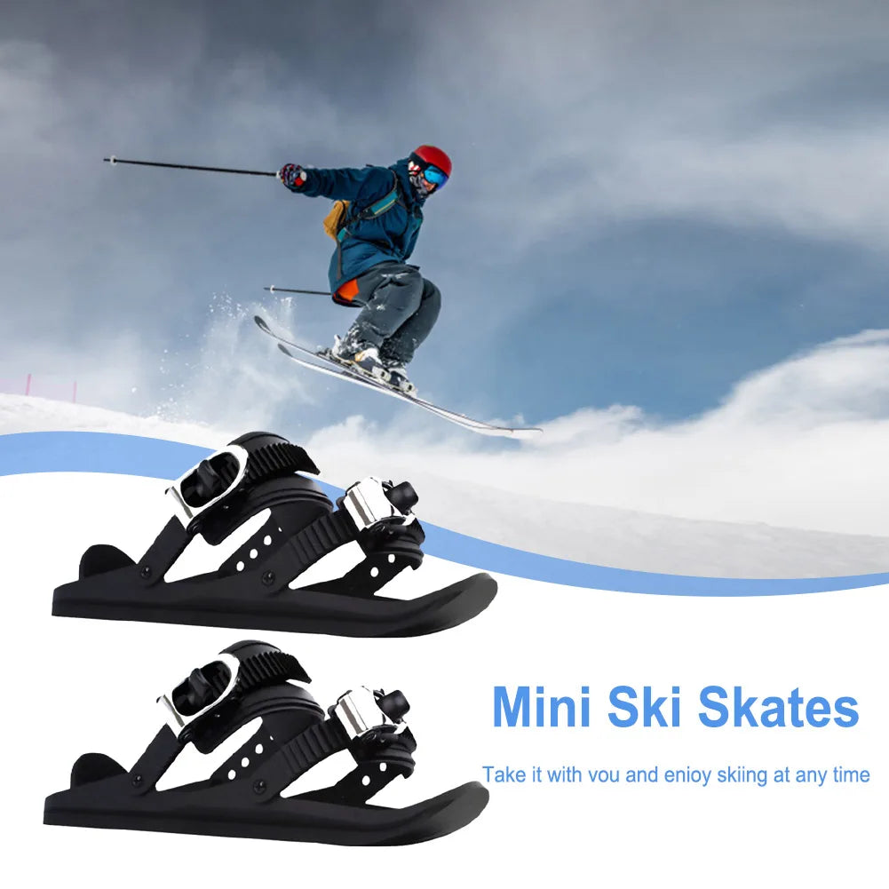 Short - Mini Skating Ski Shoes Portable Adjustable Boot