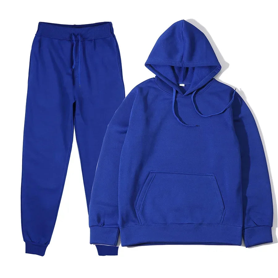Men's sports suit fashion sports suit hooded pants two-piece set running casual sports shirt sports pants men's clothing