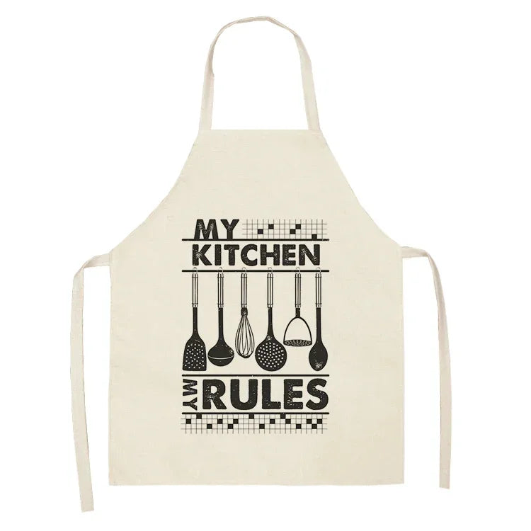 Kitchen Aprons for Women Cotton Linen Bibs