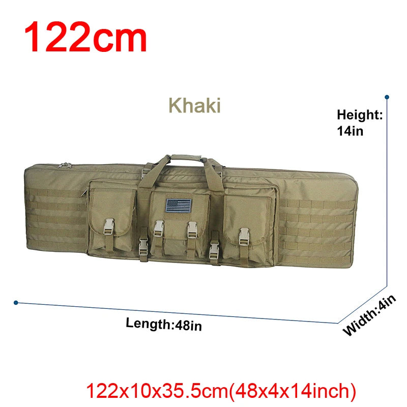 ARMY 32 38 42 48 inch Tactical Double Rifle Case