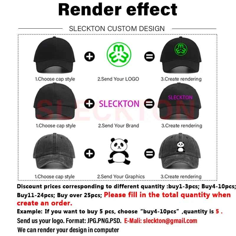 Custom Logo Hats High-quality Snapback Embroidery Design