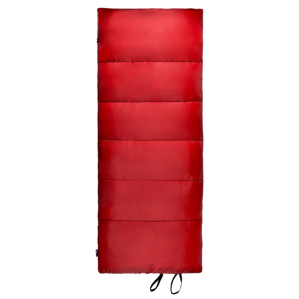 Warm Weather Sleeping Bag Compact Lightweight For Camping Travel Quilt Machine Washable Insulated Polyester Fabric Stuff Sack