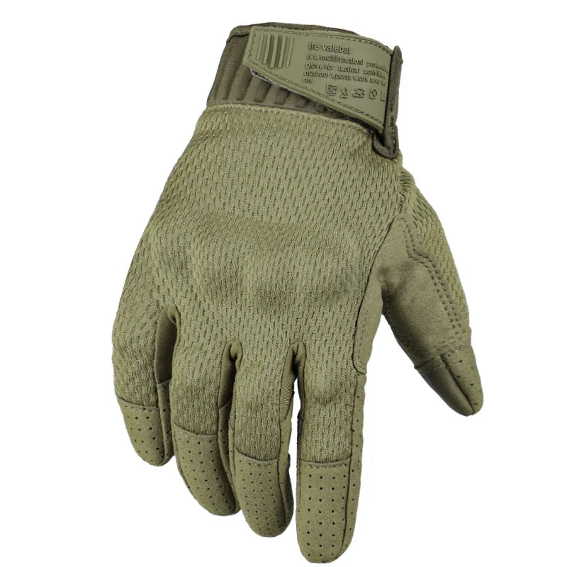 Camouflage, full finger gloves, anti slip and wear-resistant