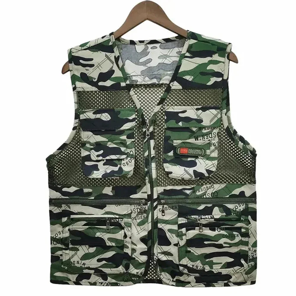 Thin Mesh Vest Multi-pocket - Fishing - hunting - hiking