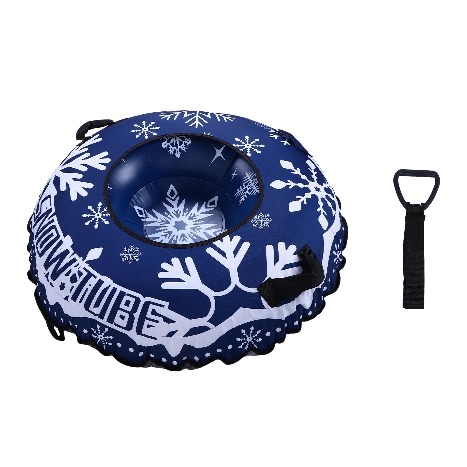 Inflatable Snow Tube Sled Heavy Duty for Sledding with Handles Tow Rope for Boys Girls Adults