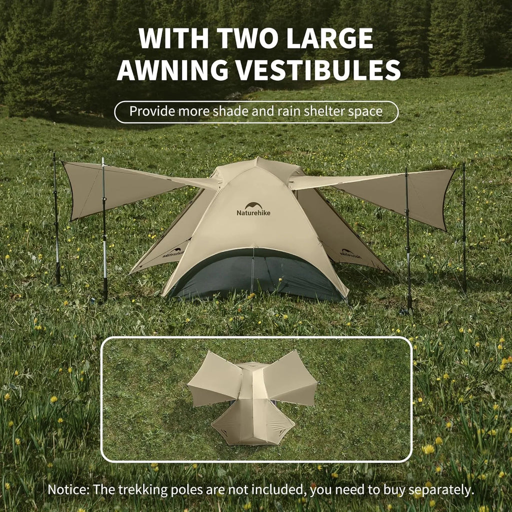 Naturehike Camping Tent Ultralight Portable 2 Person 15D Silicone 3 Seasons Tent Waterproof Outdoor Hiking Tents