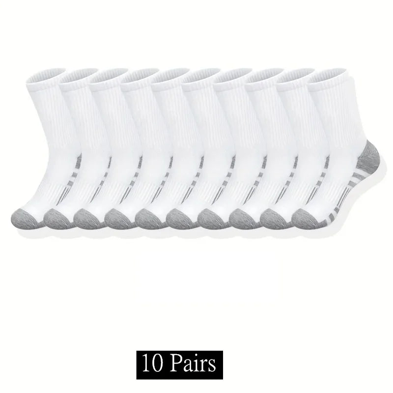 10/20/30 Pairs Men's & Women's Classic Crew Socks