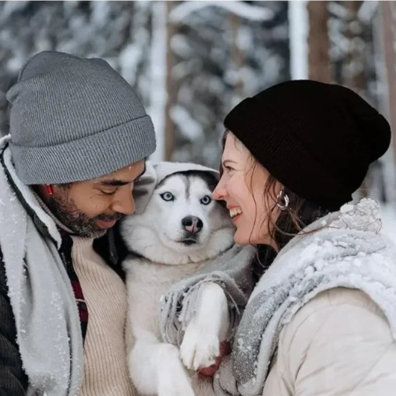 Unisex Winter Hat Silk Satin Lined Beanies Men and Women