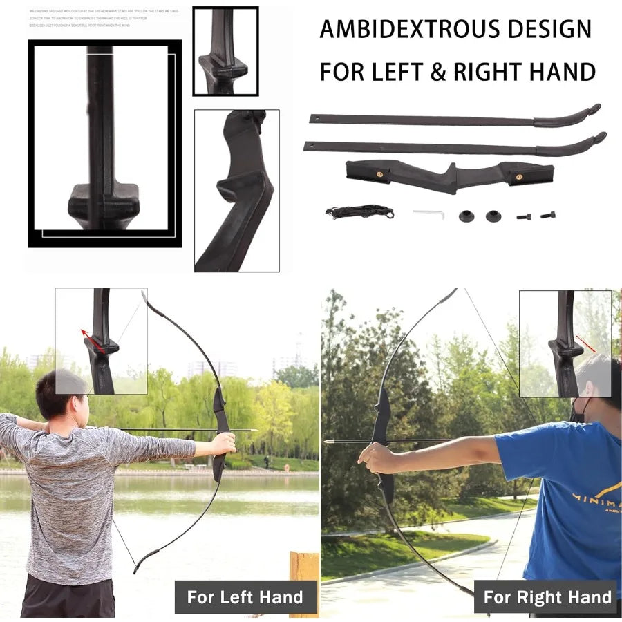 Archery Bow and Arrow Set for Adult - 20lbs Left and Right Handed