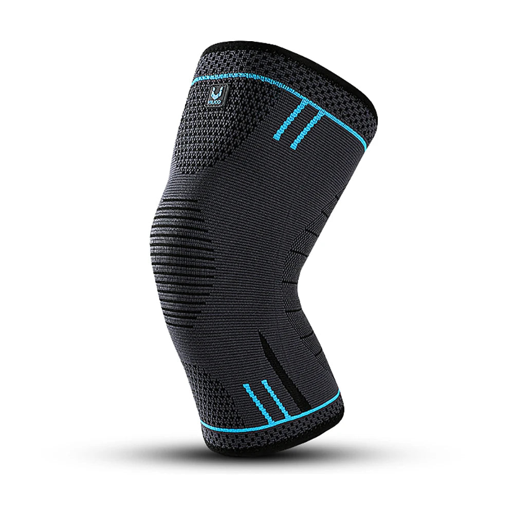 1 Pcs Compression Knee Support Sleeve Elastic Breathable Knee Pads Brace Springs Gym Sports Protector Basketball Volleyball Run