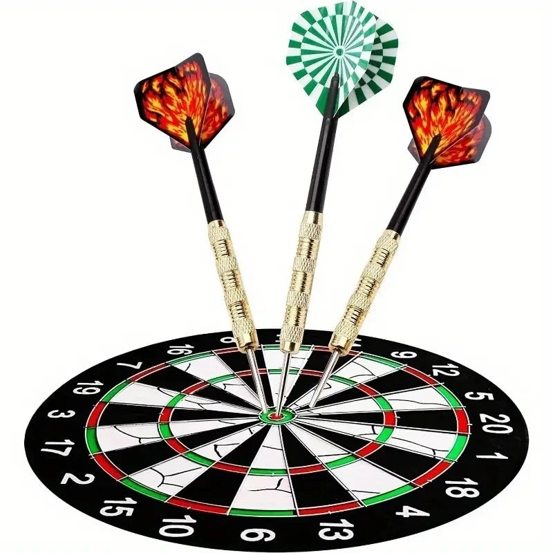 18 pcs/set of professional darts combination with steel tips durable and improved accuracy suitable for training and competition