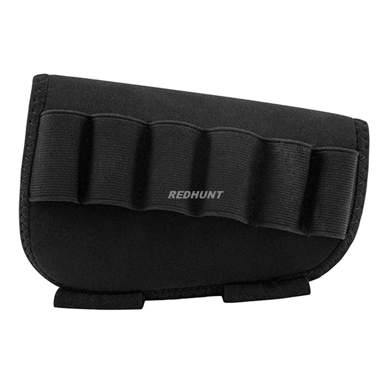 Tactical 6 Round Shotgun Buttstock Ammo Holder 12/20 Ga Bullet Carrier Hunting Rifle Butt Stock Cartridge Pouch