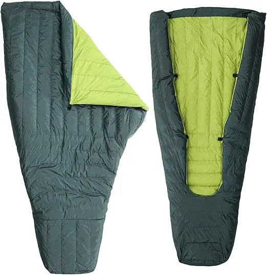 Ultralight 850 Fill Down Sleeping Bag Top Quilt for Backpacking and Camping Comfort