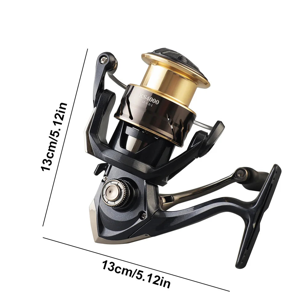Metal Spinning Fishing Reel 5.2/1 Gear Ratio