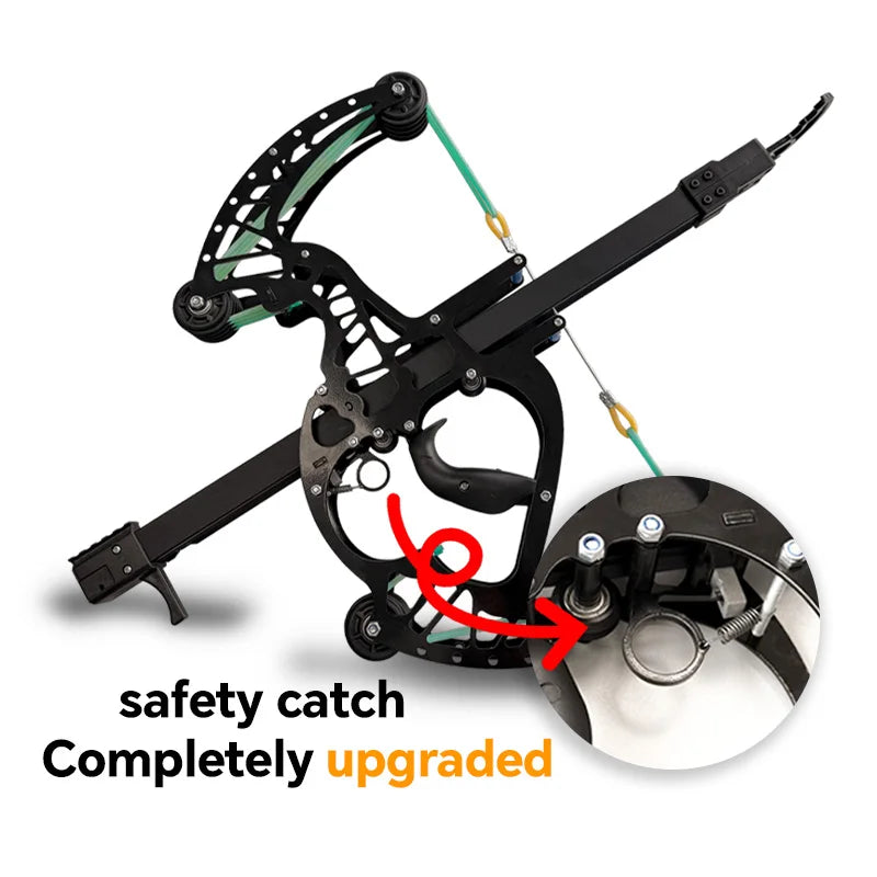 Veyron all-metal composite bow, with a 50-shot capacity, suitable for practice and hunting