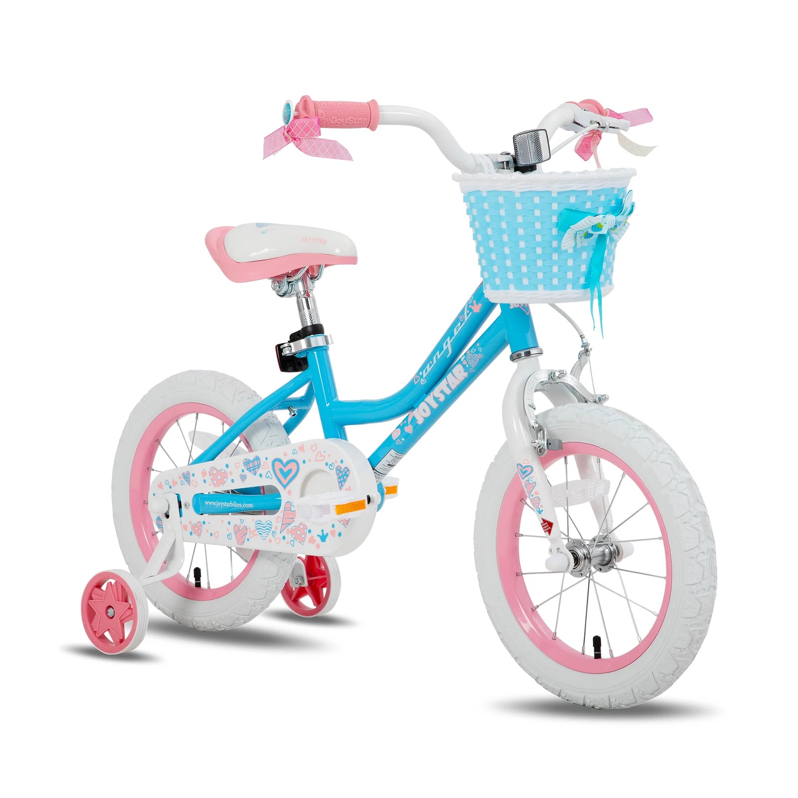 Kids Bike Girls Bike with Basket & Training Wheels 12 14 16 18 Inch
