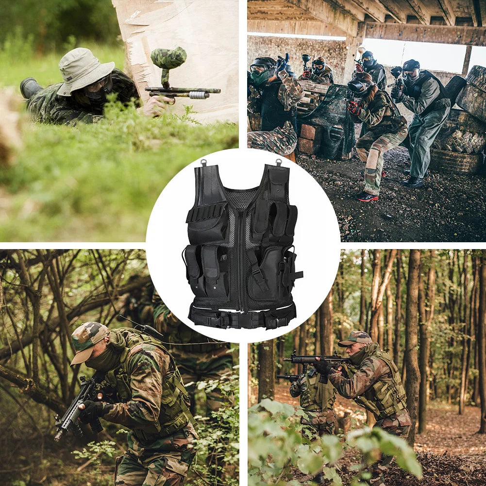 Nylon Combat Body Vests Adjustable Jacket