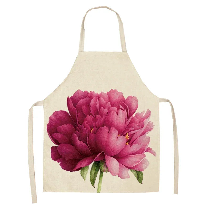 Kitchen Aprons for Women Cotton Linen Bibs