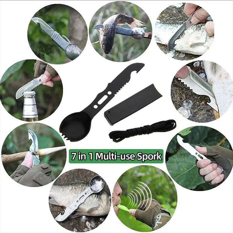 12in1 Multifunctional Emergency Equipment Outdoor Survival Kit