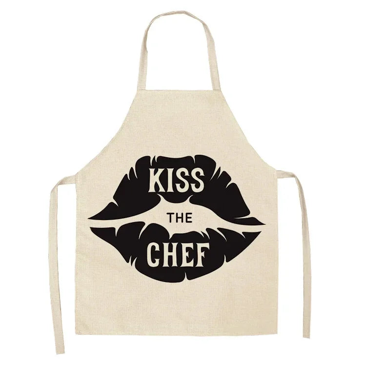 Kitchen Aprons for Women Cotton Linen Bibs