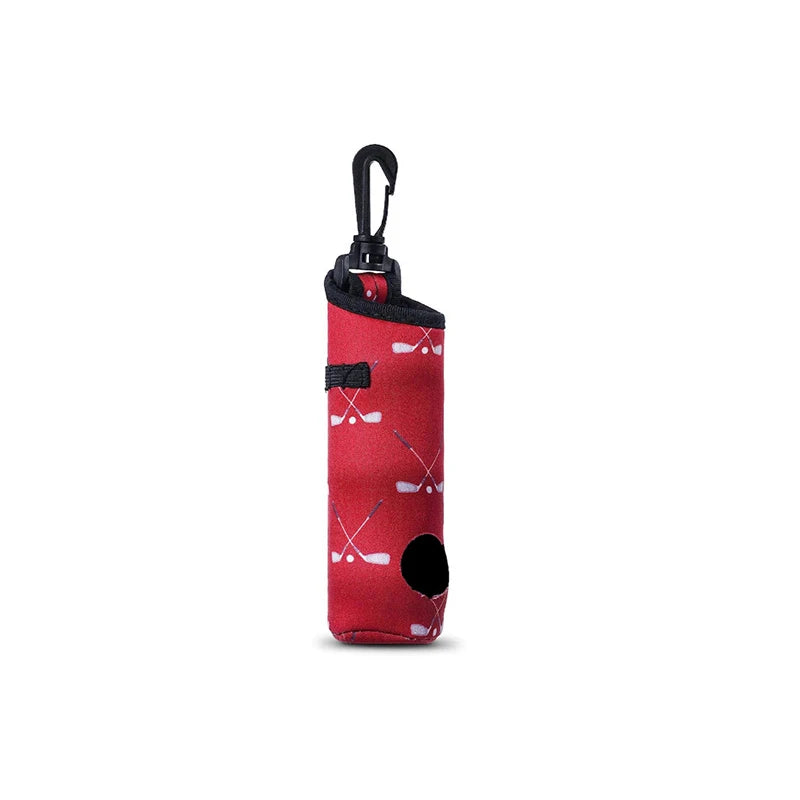 Portable Golf Ball Bag Large Capacity Golf Ball Storage Pouch Golf Waist Holder Bag Mini Golf Ball Container Can Hold 3 Balls