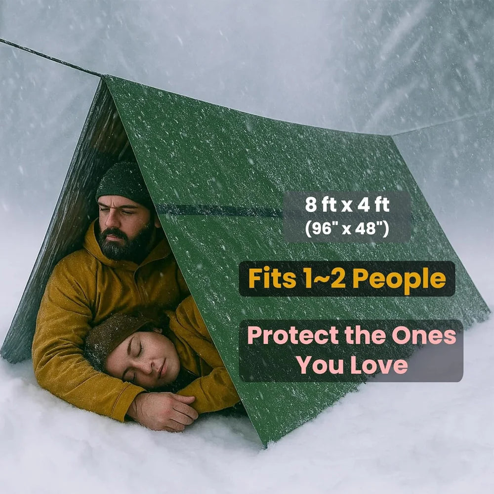 2-Person Emergency Tent Waterproof Camping Pergola