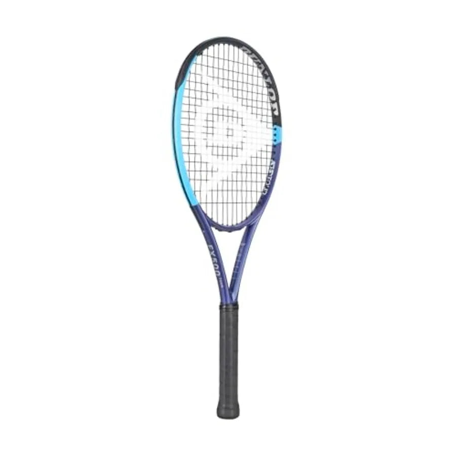 FX500 Tour Tennis Racket Blue/Black V26 for Professional Carbon Fiber Frame Enhanced Grip and Control